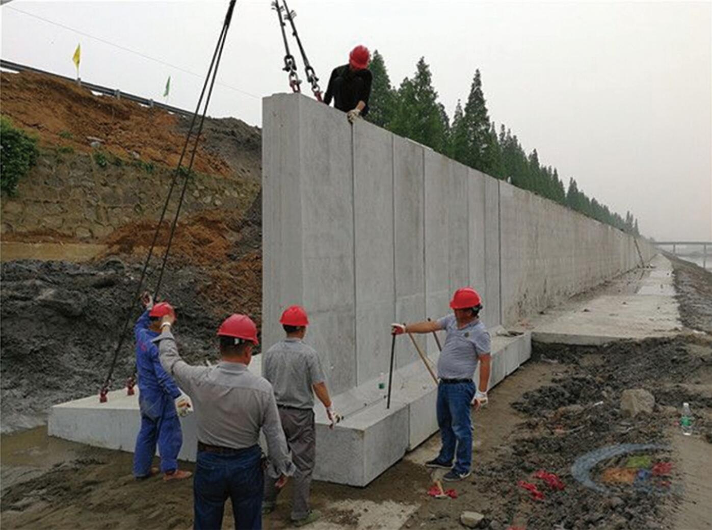 整体装配式钢筋混凝土挡墙